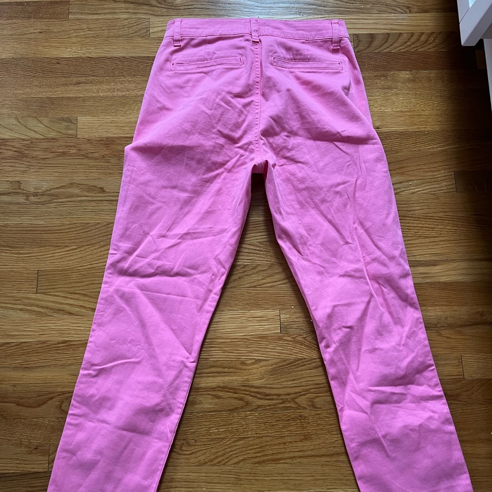 J crew pink linen pants